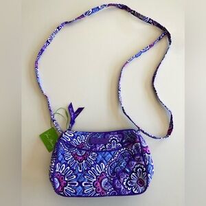 NWT Vera Bradley Floral Purple Crossbody Bag